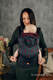 LennyGo Ergonomic Carrier, Baby Size, jacquard weave 100% cotton - DECO - MAROON MOSS #babywearing