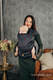 Nosidełko LennyHybrid Half Buckle, splot żakardowy, 100% bawełna , rozmiar standard - DECO - MAROON MOSS #babywearing