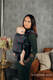 Mochila LennyUpGrade, talla estándar, tejido jaqurad 100% algodón - DECO - MAROON MOSS #babywearing