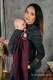 Sling, jacquard (100 % coton) - avec épaule sans plis - DECO - MAROON MOSS - standard 1.8m #babywearing