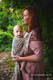 Baby Wrap, Jacquard Weave (45% cotton, 33% Merino wool, 14% cashmere, 8% silk) - HERBARIUM - RECLAIMED BY NATURE - size XS #babywearing