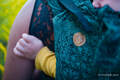 Nosidło Klamrowe ONBUHIMO  z tkaniny żakardowej (51% Bawełna 49% Jedwab), rozmiar Standard - DZIKIE WINO - IVY #babywearing