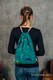 Mochila portaobjetos hecha de tejido de fular (100% algodón) - UNDER THE LEAVES - talla estándar 32cmx43cm #babywearing