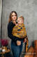 Żakardowa chusta kółkowa do noszenia dzieci, (100% bawełna), ramię bez zakładek - POD LIŚCIEM - ZŁOTA JESIEŃ - standard 1.8m #babywearing