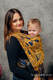 Baby Wrap, Jacquard Weave (100% cotton) - UNDER THE LEAVES - GOLDEN AUTUMN - size XS #babywearing