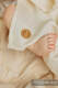 Mantitas de tejido ojo de perdiz - CREMA #babywearing