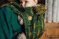Nosidło Klamrowe ONBUHIMO z tkaniny żakardowej (75% bawełna, 21% wełna merino, 4% kaszmir), rozmiar Standard - DECO - GOLDEN MOSS #babywearing