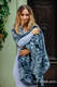 Chal confeccionado con tejido de fular (60% algodón, 40% lana merino) - BOTHA - BLUE #babywearing