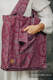 Torba na ramię z materiału chustowego, (100% bawełna) - DOILY - MAROON STEEL - uniwersalny rozmiar 37cmx37cm #babywearing
