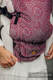 Nosidełko LennyUpGrade z tkaniny żakardowej 100% bawełna , rozmiar standard - DOILY - MAROON STEEL #babywearing