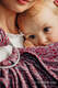 Chusta kółkowa, splot żakardowy, ramię bez zakładek (100% bawełna) - DOILY - MAROON STEEL - standard 1.8m #babywearing