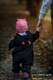 Babyanzug - Größe 104 - Schwarz mit Rainbow Lotus #babywearing