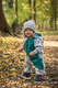 Bear Romper - size 62 - Gray melange & Under the Leaves (grade B) #babywearing