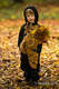 Babyanzug - Größe 62 - Schwarz mit Under the Leaves - Golden Autumn #babywearing