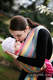 Baby Sling, Broken Twill Weave (bamboo + cotton) - Sunrise Rainbow - size L (grade B) #babywearing