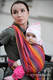 Baby Sling, Broken Twill Weave (bamboo + cotton) - Sunset Rainbow - size XS #babywearing