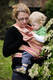 Chusta do noszenia dzieci, tkana splotem skośno-krzyżowym, bawełna z bambusem - Aurora - rozmiar M #babywearing