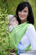 Baby Sling, Broken Twill Weave - Pistachio Summer - size M #babywearing