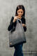 Schultertasche, hergestellt vom gewebten Stoff (100% Baumwolle) - LITTLE HERRINGBONE OMBRE GREY - Standard Größe 37cmx37cm #babywearing