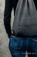Sac à cordons en retailles d’écharpes (100 % coton) - LITTLE HERRINGBONE OMBRE GREY - taille standard 32 cm x 43 cm #babywearing