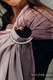 Bandolera de anillas, tejido Jacquard (100% algodón) - con plegado simple - LITTLE HERRINGBONE OMBRE PINK - standard 1.8m #babywearing
