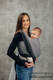 Baby Wrap, Herringbone Weave (100% cotton) - LITTLE HERRINGBONE OMBRE GREY - size M #babywearing