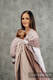 Sling de la gamme de base, d’écharpes (100 % coton) - avec épaule sans plis - LITTLE HERRINGBONE BABY PINK - standard 1.8m (grade B) #babywearing