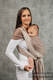 My First Baby Sling, Herringbone Weave (100% cotton) - LITTLE HERRINGBONE BABY CAFFE LATTE - size XL #babywearing