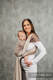 My First Baby Sling, Herringbone Weave (100% cotton) - LITTLE HERRINGBONE BABY CAFFE LATTE - size M #babywearing