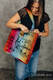 Shoulder bag made of wrap fabric (100% cotton) - SYMPHONY RAINBOW DARK - standard size 37cmx37cm #babywearing
