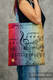 Einkaufstasche, hergestellt aus gewebtem Stoff (100% Baumwolle) - SYMPHONY RAINBOW DARK #babywearing