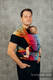 Nosidełko LennyHybrid Half Buckle, splot żakardowy, 100% bawełna , rozmiar standard - SYMFONIA TĘCZOWA DARK #babywearing