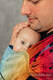 Porte-bébé LennyHybrid Half Buclke, taille standard, jacquard, 100% coton - SYMPHONY RAINBOW DARK #babywearing