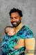Mochila LennyHybrid Half Buckle, talla estándar, tejido jaqurad 100% algodón - JURASSIC PARK #babywearing