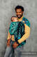 Żakardowa chusta kółkowa do noszenia dzieci, 100% bawełna, ramię bez zakładek - PARK JURAJSKI - standard 1.8m #babywearing