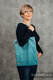 Shopping bag made of wrap fabric (100% cotton) - LITTLE HERRINGBONE OMBRE TEAL  #babywearing