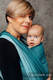 Baby Wrap, Herringbone Weave (100% cotton) - LITTLE HERRINGBONE OMBRE TEAL - size XL #babywearing