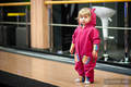 Fleece Romper - size 80 - pink with Luna #babywearing