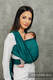 Baby Sling - EMERALD, Herringbone Weave, 100% cotton, size XS #babywearing