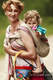 Chusta do noszenia dzieci, tkana splotem skośno-krzyżowym (100% bawełna) - PIASKOWA DOLINA - rozmiar M #babywearing