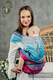 Mochila LennyHybrid Half Buckle, talla estándar, tejido jaqurad 100% algodón - SYMPHONY - BLAZE  #babywearing