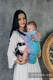 Marsupio Ergonomico LennyGo, misura Baby, tessitura jacquard 100% cotone - PEACOCK'S TAIL - BUBBLE #babywearing