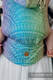 Marsupio Ergonomico LennyGo, misura Baby, tessitura jacquard 100% cotone - PEACOCK'S TAIL - BUBBLE #babywearing