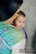 Nosidełko LennyHybrid Half Buckle, splot żakardowy, 100% bawełna , rozmiar standard - PAWI OGON - BAŃKA MYDLANA #babywearing