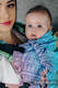 Porte-bébé LennyUpGrade, taille standard, jacquard, 100% coton - PEACOCK'S TAIL - BUBBLE #babywearing