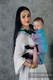 Mochila LennyUpGrade, talla estándar, tejido jaqurad 100% algodón - PEACOCK'S TAIL - BUBBLE  #babywearing