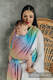 Żakardowa chusta do noszenia dzieci, bawełna - PAWI OGON - BAŃKA MYDLANA - rozmiar XS #babywearing