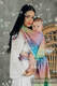 Baby Wrap, Jacquard Weave (100% cotton) - PEACOCK’S TAIL - BUBBLE - size XS #babywearing