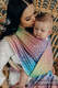 Żakardowa chusta do noszenia dzieci, bawełna - PAWI OGON - BAŃKA MYDLANA - rozmiar L #babywearing
