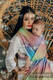 Żakardowa chusta do noszenia dzieci, bawełna - PAWI OGON - BAŃKA MYDLANA - rozmiar XL #babywearing